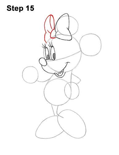 Draw Minnie Mouse Full Body 15 Minnie Learn To Sketch Drawings