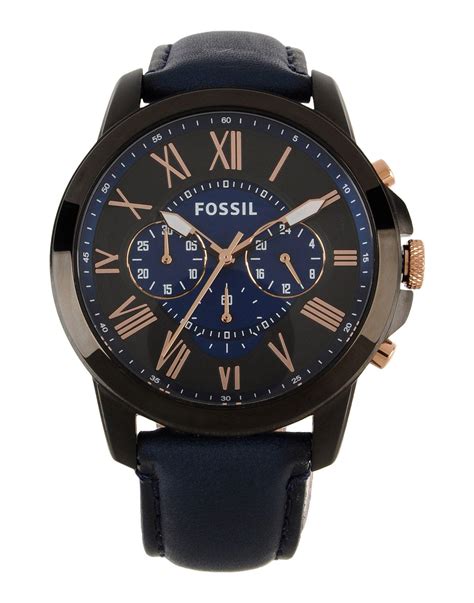 Fossil Wrist Watch In Blue For Men Lyst