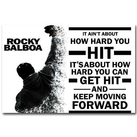 Great memorable quotes and script exchanges from the rocky balboa movie on quotes.net. ROCKY BALBOA Motivational Quotes Poster Art Silk Fabric Print 13x20 24x36 inch Sylvester ...
