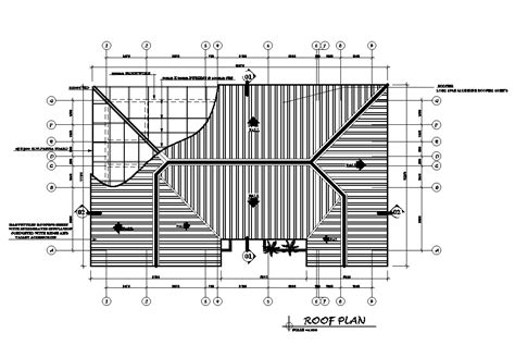 Roof Plan Of X M House Plan Is Given In This Autocad Drawing File E