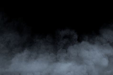 Smoke Or Fog Isolated On Black Background Stock Photo Download Image