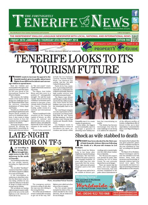 Maybe you would like to learn more about one of these? Edition 593 by Tenerife News - Issuu