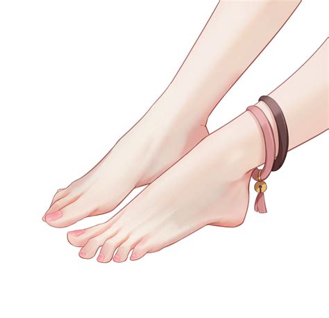 Daidai Yae Miko Genshin Impact Absurdres Highres Girl Anklet Barefoot Feet