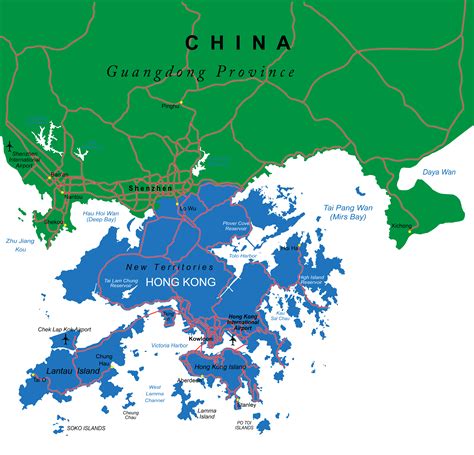 Hong Kong On Asia Map Map