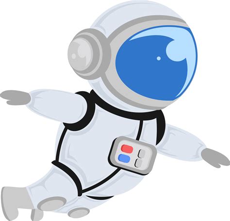 Astronaut Floating Flying Cartoon Flat Illustration 14207855 Png