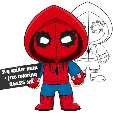 Black Spiderman Svg - Layered SVG Cut File