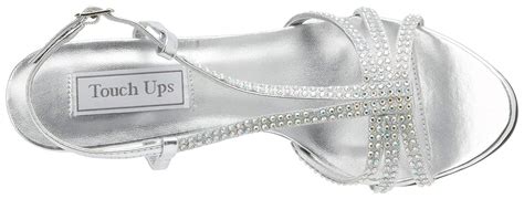 Touch Ups Womens Lyric Sandal Silver Metallic Size 75 8drx Ebay