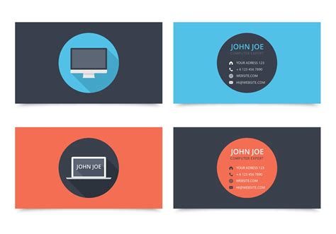 Browse our collection of visiting card design online for computer and create a stunning design even if you're not a designer. Computer Visiting Card Design Vector - Download Free ...