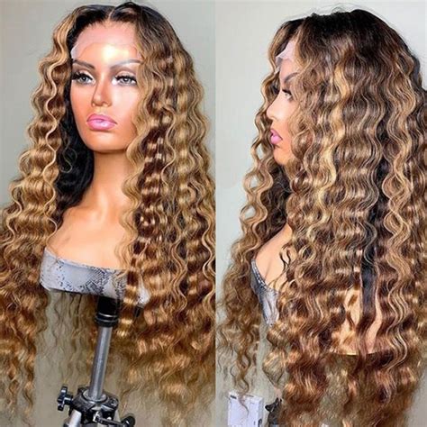 Ombre Highlight Loose Deep Hd Lace Wig Recool Hair