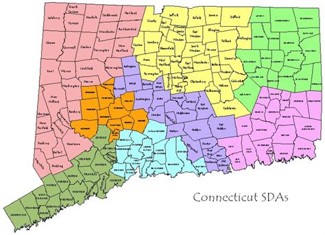 Printable Map Of Connecticut Towns Customize And Print