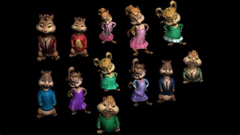 Chipmunks 3d Models Chipwrecked Video Game Youtube