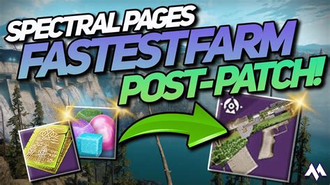 Fastest Spectral Pages Farm Post Patches Solo Candy Destiny 2