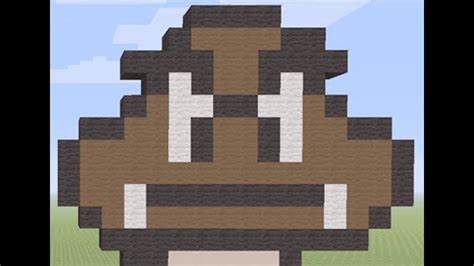 Minecraftsuper Mario Bros 3goomba Pixel Art Tutorial Youtube