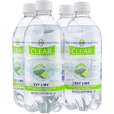 Clear American Key Lime Sparkling Water 20 Fl Oz 4 Count