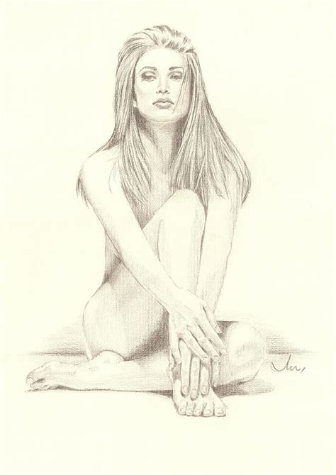 Angie Drawing By John D Moulton