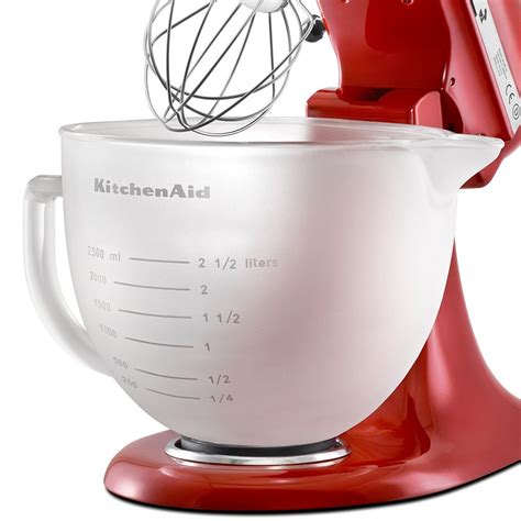 Kitchenaid 5 Qt Frosted Glass Bowl For Tilt Head Stand Mixers Wayfair