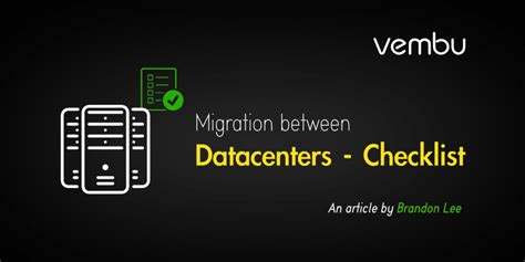 Migration Between Datacenters Checklist Bdrsuite
