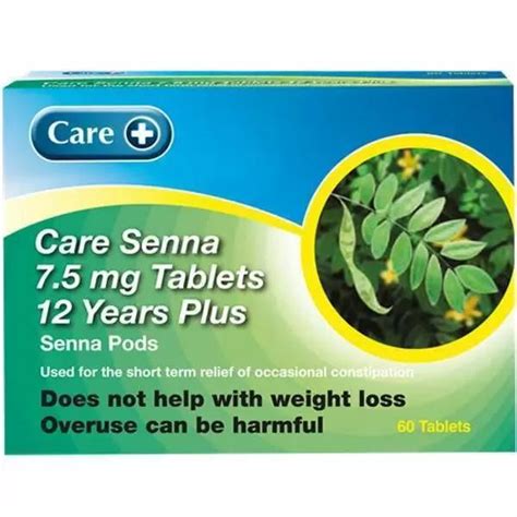 Care Senna 7 5mg Tablets 60 Tablets Health Online