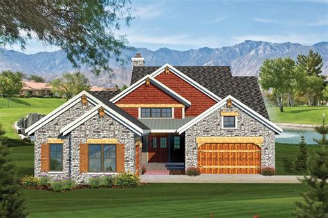 Plan 89826ah 2 Bedroom Rustic Ranch Home Plan Craftsman Style House