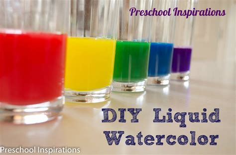 Diy Liquid Watercolor By Preschool Inspirations Liquid Watercolor