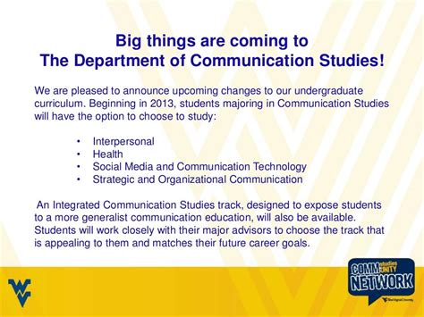 What Can I Do With A Degree In Communication Studies Fall 2012