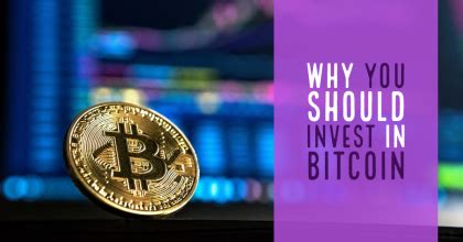 You like the philosophy behind a. Why you should invest in Bitcoin | Investing Youngster