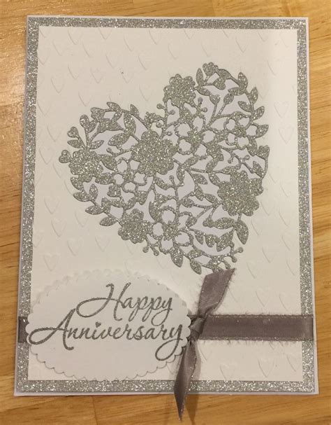 Stampin Up Blooming Heart Handmade Anniversary Card By Vicki J Boggs