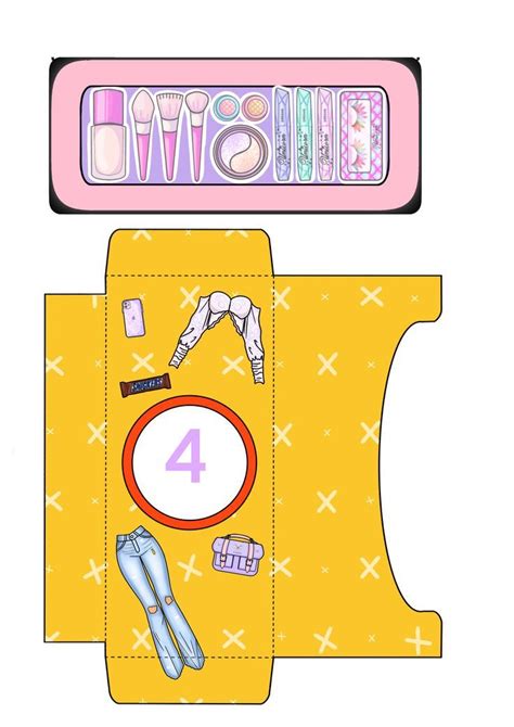 An Image Of The Back Side Of A Paper Dolls Box With Clothes And