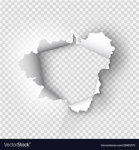 Ragged Hole Torn In Ripped Paper Royalty Free Vector Image