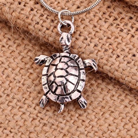 Elegant Turtle Pendant Charms Jewelry Necklace Turtle Pendant