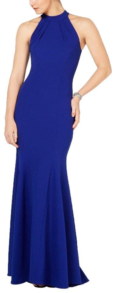 Xscape Dark Blue Halter Neck Gown Long Formal Dress Listed By Bella Du