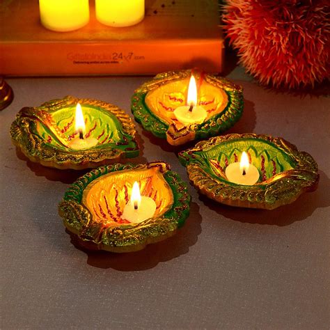 Vibrant Diya Set Diwali Ts