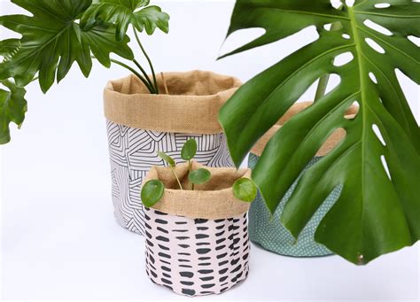 Just Keep Growing How To Make Your Very Own Diy Fabric Planters