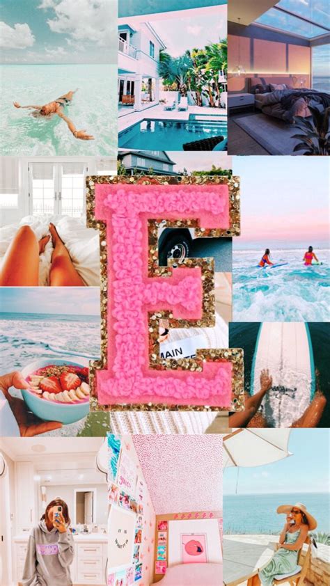 A Collage Of Photos With The Letter E In It