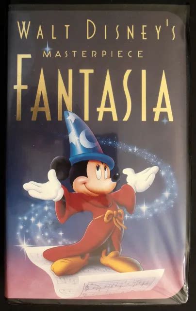 Fantasia Vhs Walt Disney Masterpiece Clamshell Home Video Mickey