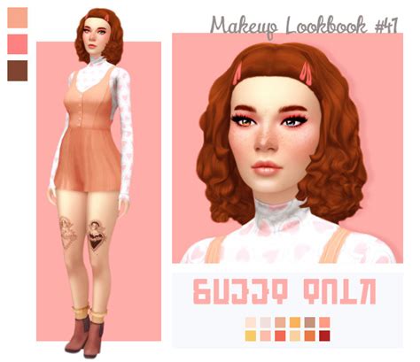 Ts4 Lookbooks Sweet Peach Dreams Sims 4 Sims Sims 4 Mods