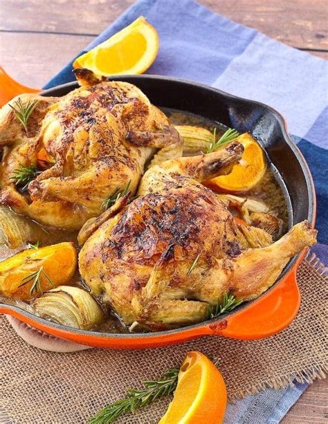 This link is to an external site that may or may not meet accessibility guidelines. Cornish Game Hen Recipe with Sherry, Orange and Rosemary ...