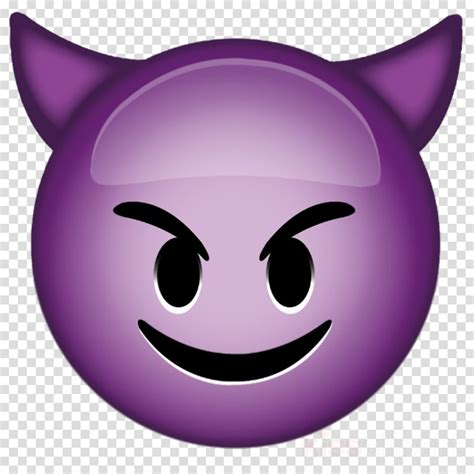 Purple Devil Emoji Transparent Png Devil Emoji  Mad Emoji Png