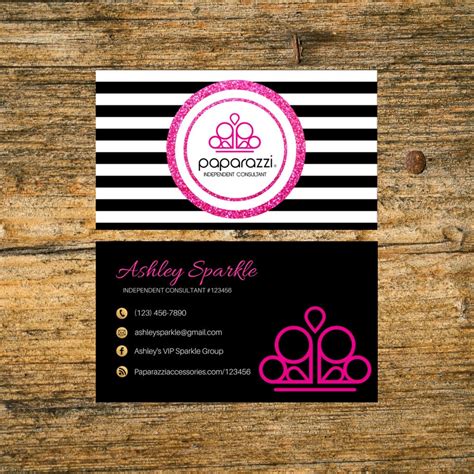 Business cards help significantly in creating a chain of personal relationships. Paparazzi Business Cards Printable Fast Free Personalized | Etsy