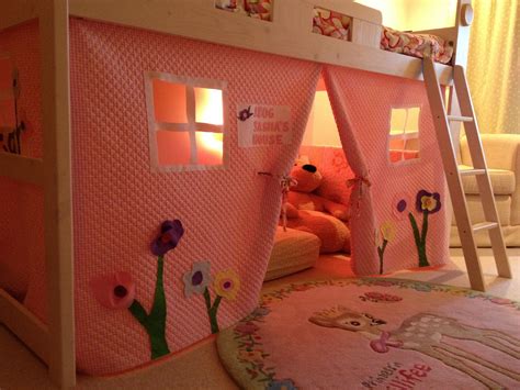 Loft Bed Tent That I Made For My Daughter Tentbedkids Bed Tent