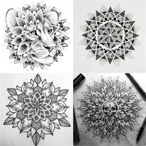 Dotwork Tattoo Geometric Tattoos With Advanced Spiritual Symbols