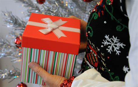 Woman Holding Present Free Stock Photo Public Domain Pictures