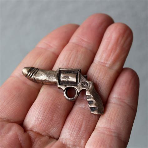 Dick Gun Miniature Penis Revolver Pendant Etsy Uk