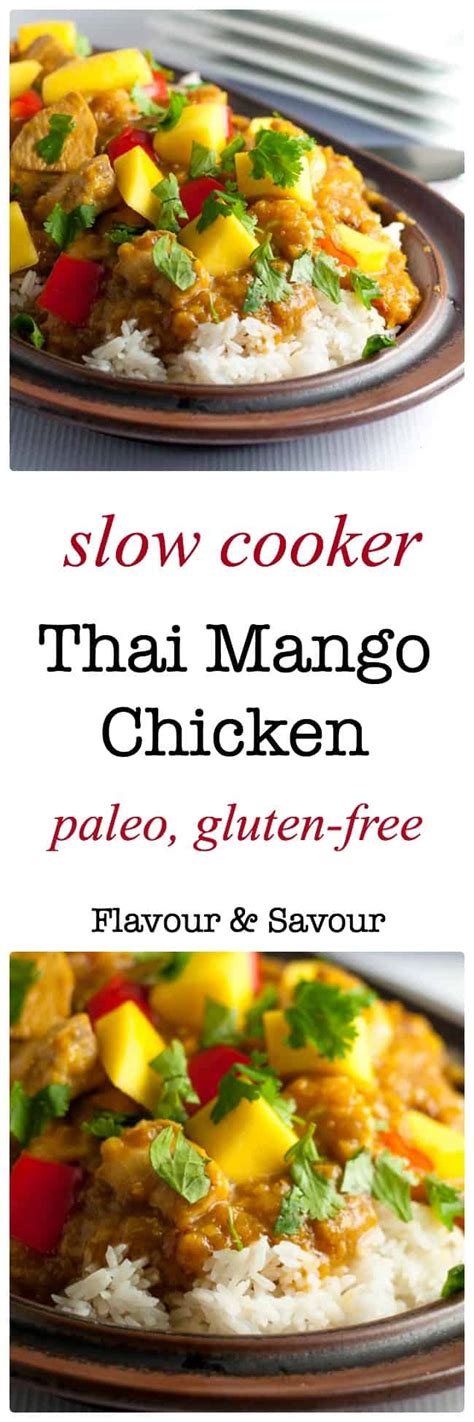 Pour marinade over chicken strips and coat well. Slow Cooker Thai Mango Chicken - Flavour and Savour