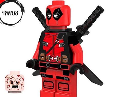 Marvels Deadpool Minifigure With Two Heads Marvel Avengers Toys