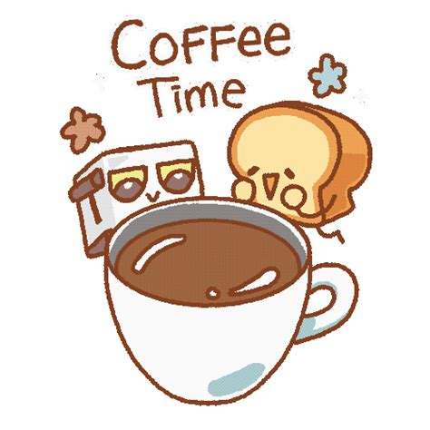 A Cup Of Coffee Sticker For Ios And Android Giphy Good Morning Coffee