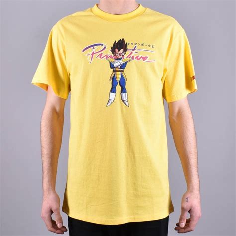 Dragon ball z vegeta t shirts. Primitive Skateboarding Nuevo Vegeta Dragon Ball Z Skate T-Shirt - Yellow - SKATE CLOTHING from ...