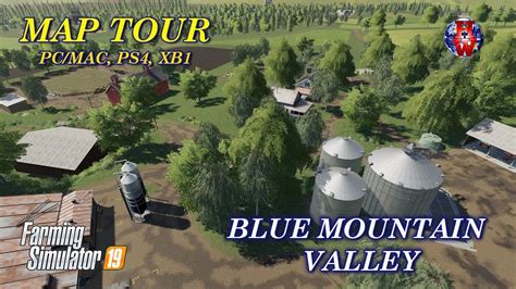 Blue Mountain Valley Farming Simulator 19 Map Tour Fs19 Blue