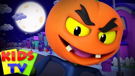 Theres A Scary Pumpkin Halloween Songs Scary Spooky Cartoon