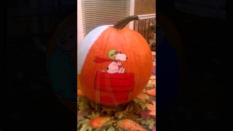 My Charlie Brown Pumpkin Painting Slideshow Youtube